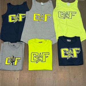 Cactus Foothills Little League All Stars Tank and Tee Set - Navy, Gray, Yellow